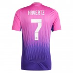 Günstige Fußballtrikots Deutschland Kai Havertz 7 Auswärtstrikot EURO 2024 Kurzarm